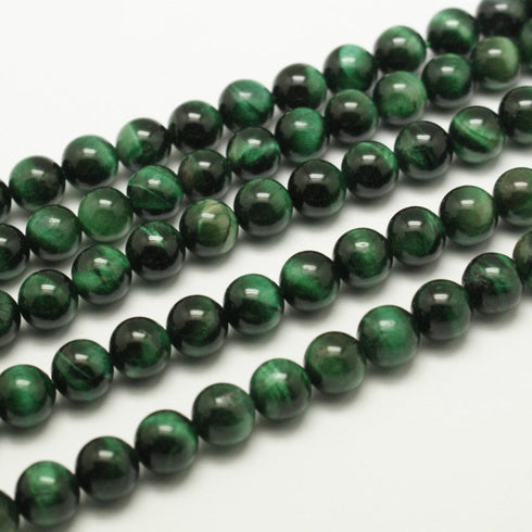 Green Tiger Eye Round 4 mm