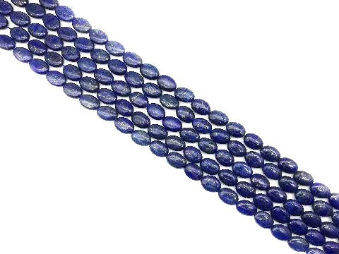 Lapis Flat Oval Beads 10X14mm