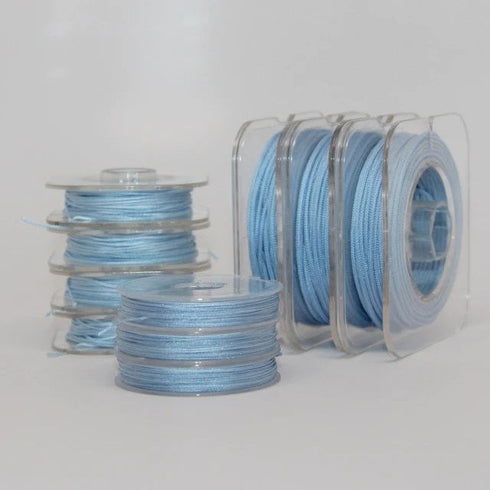 Light Blue Chinese Knotting Cord 0.5mm 10 Yd Bobbin