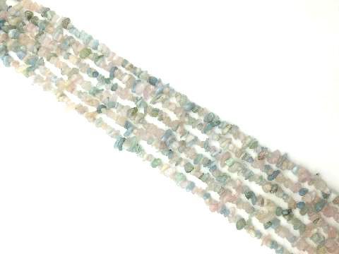 Morganite Chips 36 Inch 5X8mm