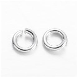 Open Jump Ring Platinum Color 18ga 6mm