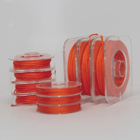Orange Chinese Knotting Cord 0.8/1mm 10 Yd Bobbin