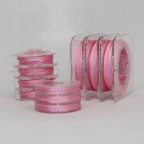 Pink Chinese Knotting Cord 0.8/1mm 1yd Bobbin