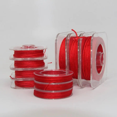 Red Chinese Knotting Cord 0.8/1mm 10 Yd Bobbin