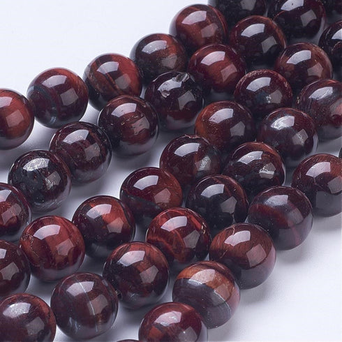 Red Tiger Eye Round Beads 6mm