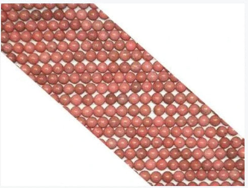 Rhodocrosite Round Beads 4mm