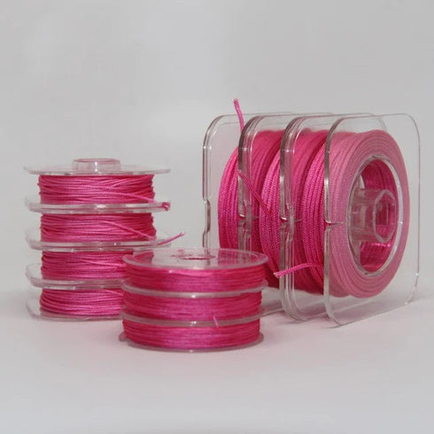 Rosy Rose Chinese Knotting Cord 0.5mm 10 Yd Bobbin