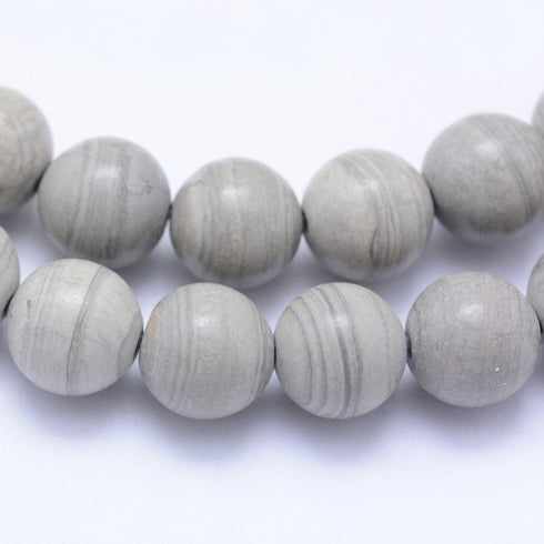 Silver Lined Jasper Round 10 mm