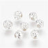 Tibetan Style Spacer Rose Flower Silver Color 5mm 12pc