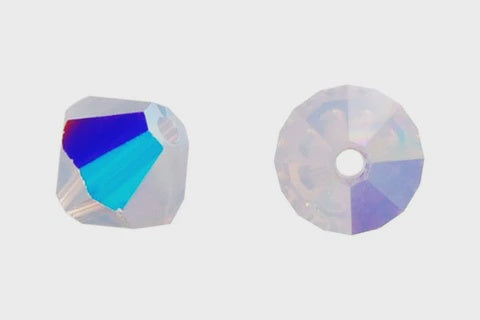 Bicone Violet Opal (AB) 6mm 12pcs