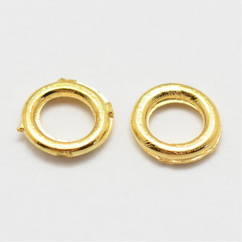 Gold Plated Closed Rings 6mm