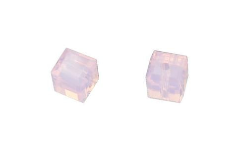 Cube Rose Water Opal 4mm 12pc
