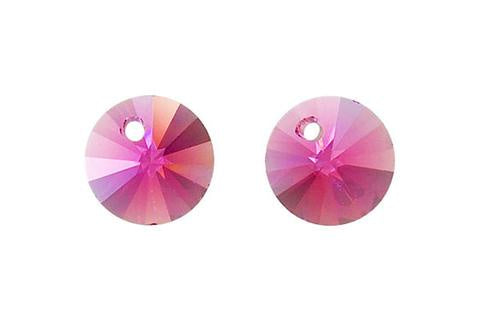 Circle Pendant Rose 6mm 12pc