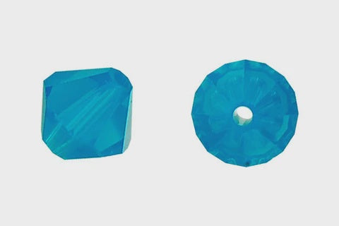 Bicone Caribbean Blue Opal 8mm 8pcs
