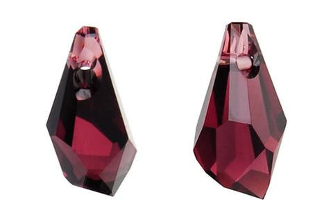 Polygon Drop Burgundy 13mm 2pc