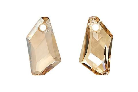 De-Art Pendant Crystal (Golden Shadow) 18mm 2pc
