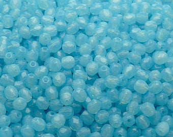 Aqua Opal Faceted 4mm