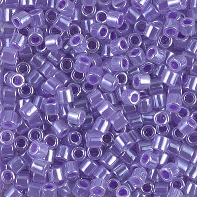 DBL0249 - Crystal/Light Purple Inside Color Lined Ceylon