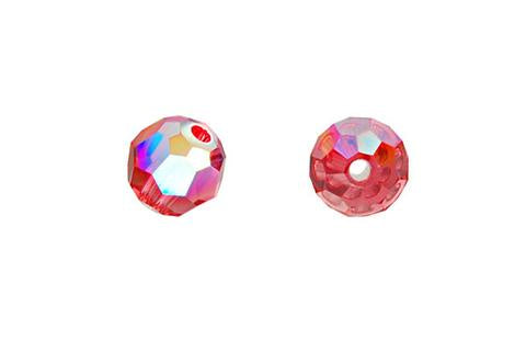 Faceted Round Padparadscha (AB) 6mm 8pc