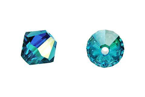 Bicone Indicolite (AB) 8mm 8pcs