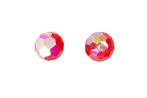 Faceted Round Hyacinth (AB) 8mm 4pc