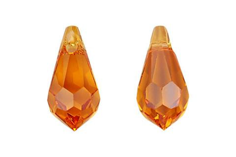 Briolette Pendant Topaz 15X7.5mm 2pcs