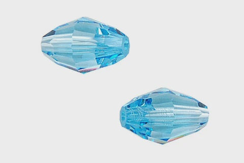 Faceted Oval Aquamarine 9X6mm 4pc