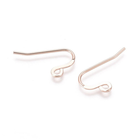 Stainless Steel French Hooks Rose Gold Color