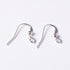 Ear Wire Silver Color On Brass