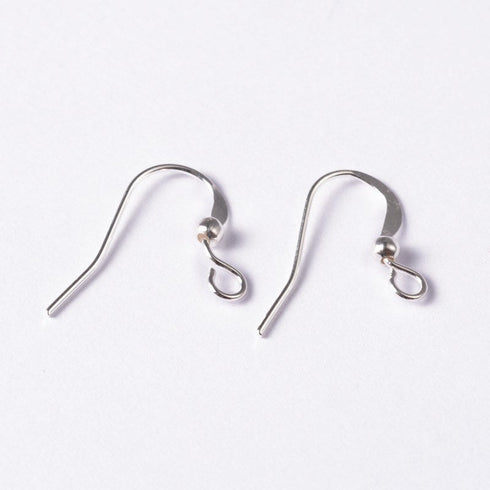 Ear Wire Silver Color On Brass