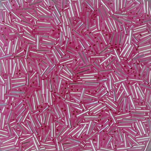BGL6-0022 - 6mm Pink Transparent/Silver Lined