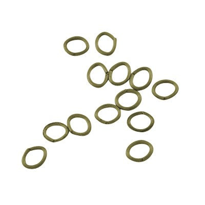 Open Jump Ring Oval Antique Bronze 7X5X0.9mm