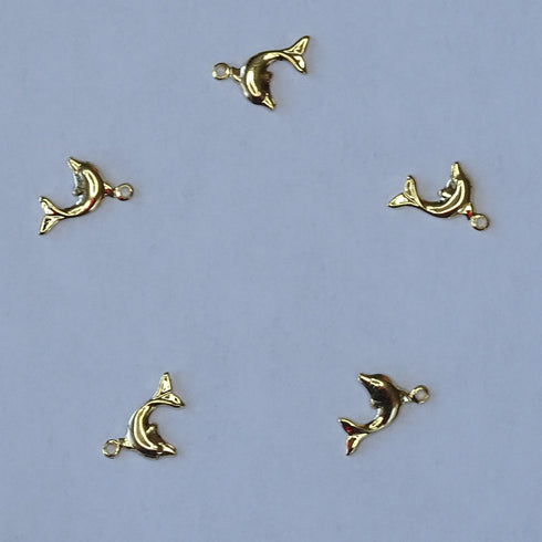 Small Gold Dolphin 5pc