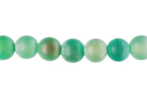 Matte Fire Agate Round Beads 10mm