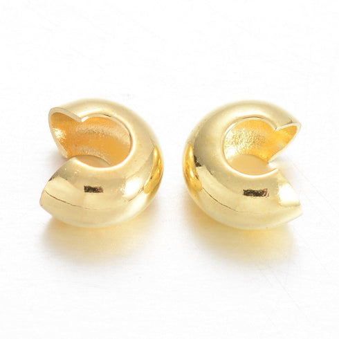 Crimp Cover Golden Color 5mm