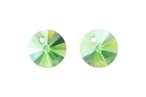 Circle Pendant Chrysolite 8mm 8pc