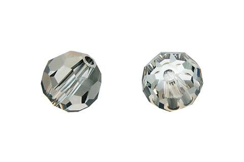 Faceted Round Light Azore (Satin) 8mm 4pc