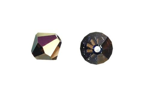 Bicone Crystal (Heliotrope) 6mm 12pcs