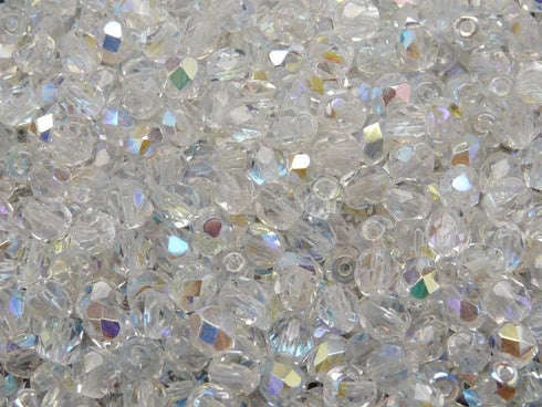 Crystal AB Faceted 4mm