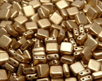 Czechmates Crystal Bronze Pale Gold Matte 6mm