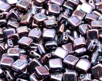 Czechmates Jet Iris Vega Luster 6mm