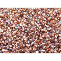 Crystal Copper Rainbow Faceted 3mm