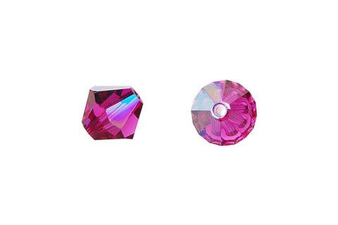 Bicone Fuchsia (AB) 8mm 8pcs