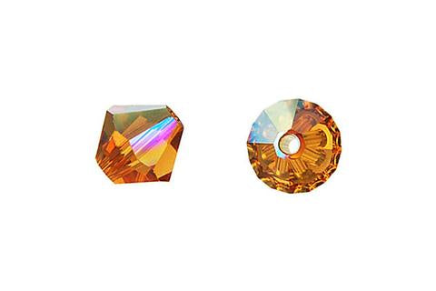 Bicone Topaz (AB) 8mm 8pcs