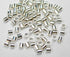 Silver Color Brass Crimp Tube 1mm 100pcs