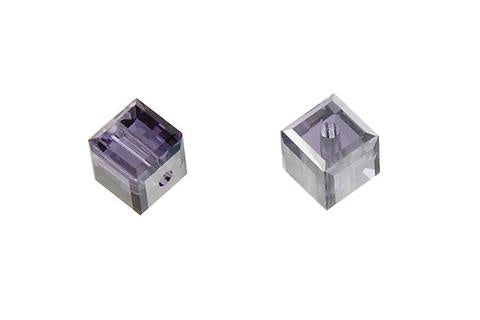 Cube Tanzanite (Satin) 4mm 12pc