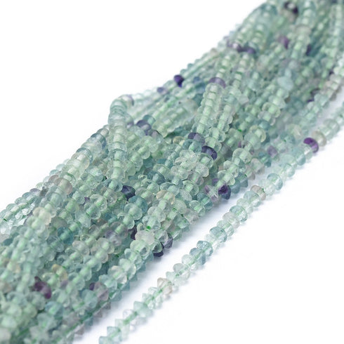 Fluorite Rondelle 3mm