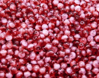 Purple White Moonlight Round 4mm