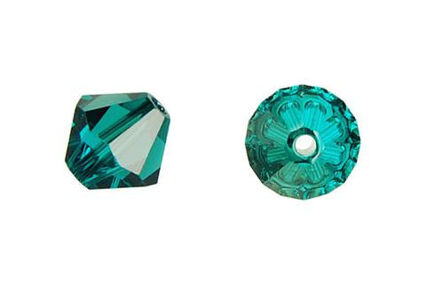 Bicone Blue Zircon (Satin) 6mm 12pcs