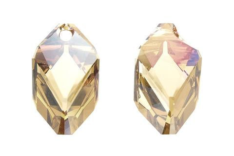 Cubist Pendant Crystal (Golden Shadow) 22mm 1pc